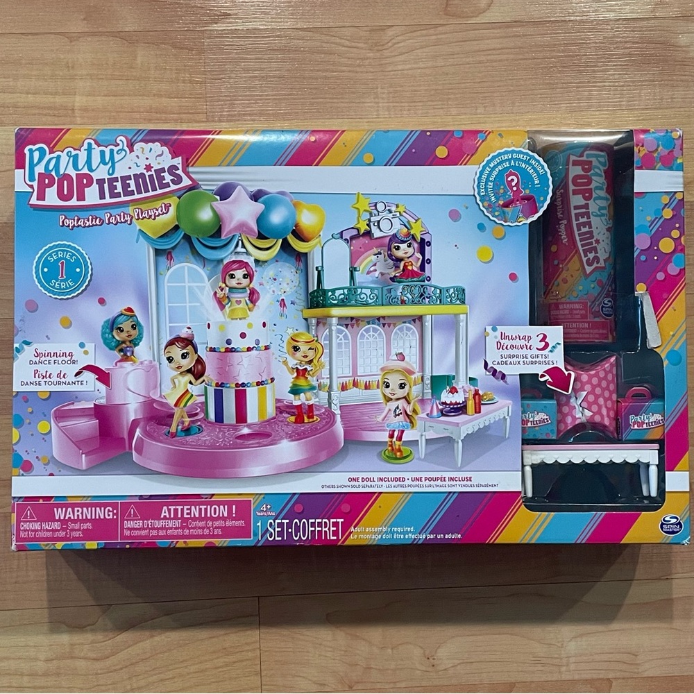 New Party Popteenies - Poptastic Party Playset Gift for kids / girls Toys
